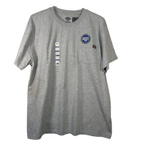 Dickies Heavyweight Heather Gray Short Sleeve Pocket T Shirt 2XL Durable Workwea